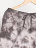 Organic Cotton & Natural Tie & Dye Womens Iron Black Color Slim Fit Pants