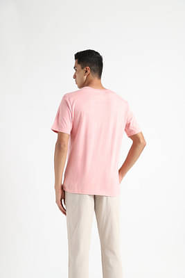 Organic Cotton & Naturally Dyed Light  Men's Pink T-shirt image