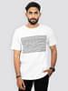 Organic Crew Neck White Optical T-Shirt In Half Sleeve