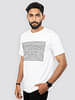 Organic Crew Neck White Optical T-Shirt In Half Sleeve