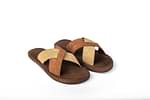 Paaduks Ben Crossover Corduroy Slides Brown