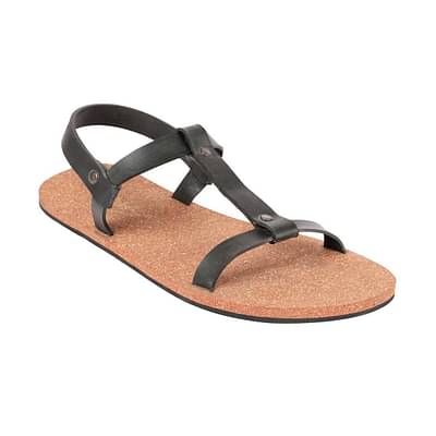 Paaduks Nat T-Strap Waterproof Cork Sandals Brown image