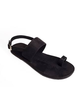 Paaduks Zoo Flat Sandals For Men  Black image