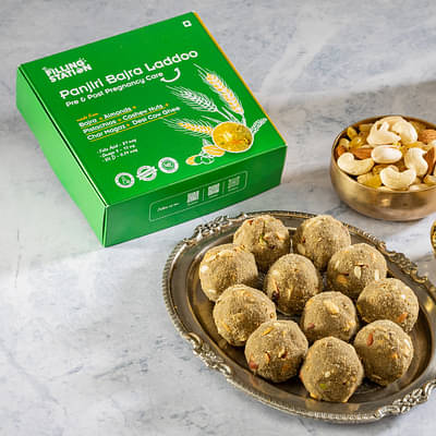 Panjiri Bajra - Bajra+ Almond+Pistachio+Cashew Nut Laddoo for Pre & Post Pregnancy Care (250 gms) image