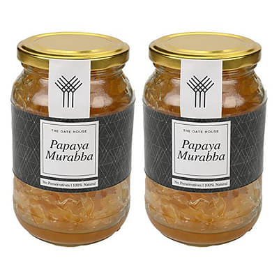 Papaya Murabba - Healthy & Delicious | Low Sugar | | 450Gm Each| Pack Of 2 image