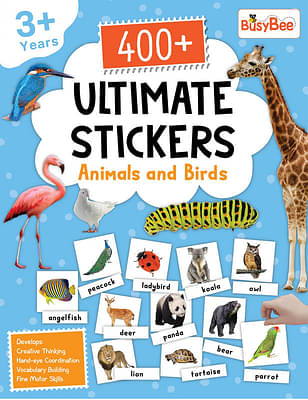 Pegasus 400+ Ultimate Stickers Book - Animals And Birds For 3+ Years Kids image