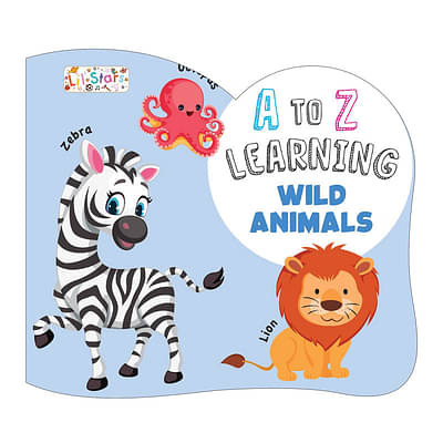 Pegasus A To Z Learning Wild Animal Board Book For Kids Children image