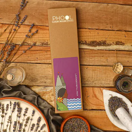 Phool Natural Incense Sticks Refill Pack - Lavender image