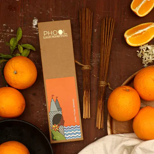 Phool Natural Incense Sticks Refill Pack - Orange image