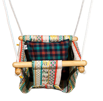 Pine Wood Swing - Multi Weave image