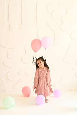 Pink Courdroy Dress image