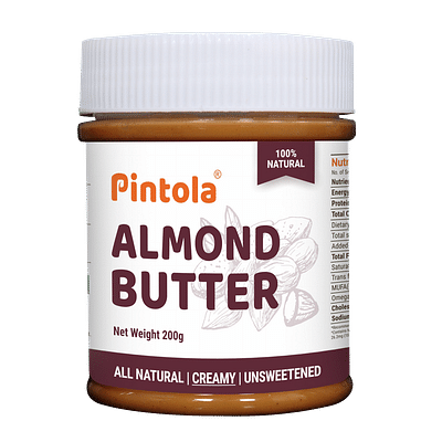 Pintola All Natural Almond Butter Creamy 200G image