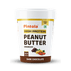 Pintola High Protein Dark Chocolate Peanut Butter 1Kg - Crunchy With 30G Protein & 6.2G Fiber