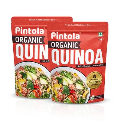 Pintola Organic Quinoa | High in Protein | Gluten Free 1kg Each - Pack of 2 image