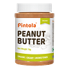 Pintola Organic Unsweetened Peanut Butter Creamy 1Kg - High Protein 30G & 9G Dietary Fiber
