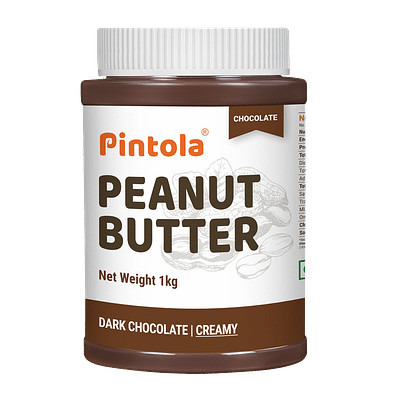 Pintola Peanut Butter Chocolate Flavour Creamy 1Kg - 18.6G Protein & 5.2G Dietary Fiber image