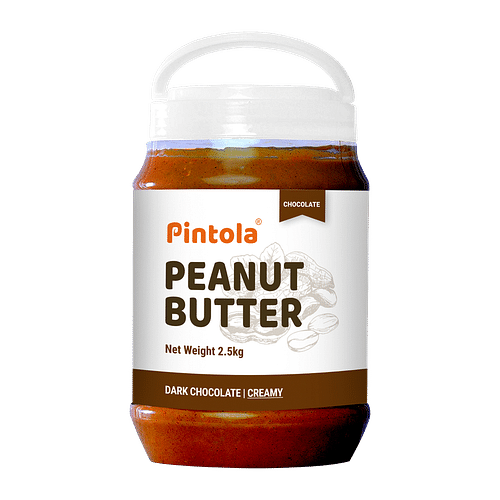 Pintola Peanut Butter Chocolate Flavour Creamy 2.5Kg -18.6G Protein & 5.2G Dietary Fiber image