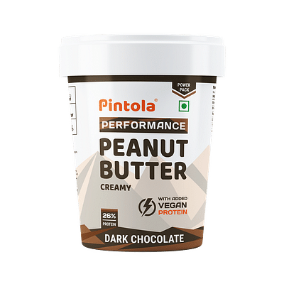 Pintola Performance Series Dark Chocolate Peanut Butter Creamy - 26G Vegan Protein Healthy. image