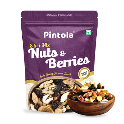 Pintola Premium 8 In 1 Mix Nuts & Berries 200G image