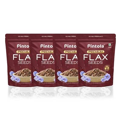 Pintola Premium Flax Seeds 250G (Pack Of 4), 100% Natural image