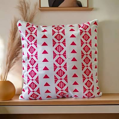 Playful Stitches Lux Pink Cushion Covers image