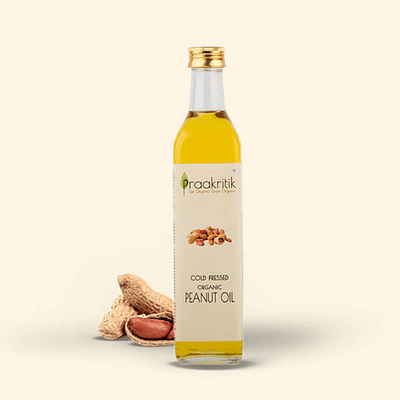 Praakritik Organic Cold Pressed Peanut Oil 500 ml image