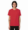 Premium Organic Cotton Chinese Red  Solid T-Shirt In Half Sleeve
