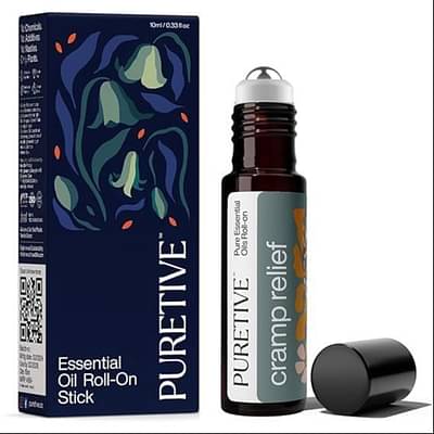 Puretive Cramp Relief Roll On | Relief From Menstrual Cramps | 10Ml image