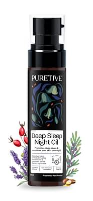 Puretive Deep Sleep Night Oil | Promotes A Good Night'S Rest | 100Ml image