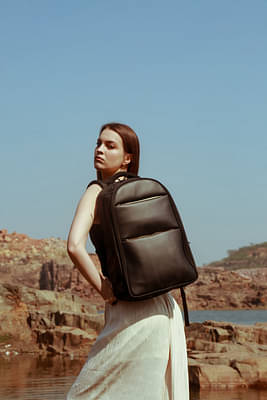 RASHKI Aero Women's 15.6" Laptop backpack | office bag | office backpack | College backpack image
