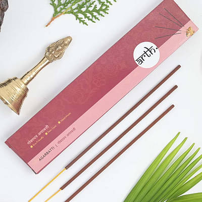Red Chandan Herbal Incense Sticks Pack Of 2 image