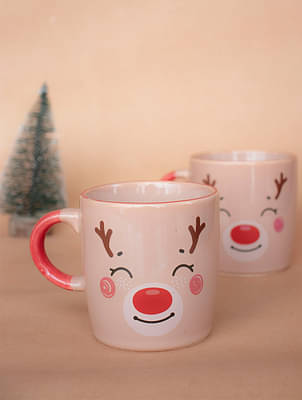 Reindeer Mug - Set Of 2 image