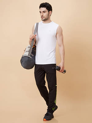 Roar For Good Bamboo White Gym Vest For Men image