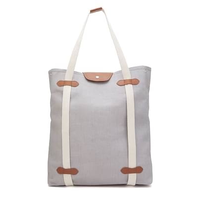 Roar For Good Grey 3-In-1 Canvas Bag For Men And Women | Tote Bag, Shoulder Bag & Backpack image