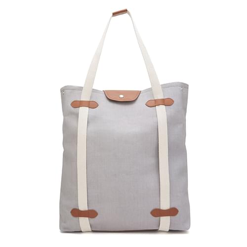 Roar For Good Grey 3-In-1 Canvas Bag For Men And Women | Tote Bag, Shoulder Bag & Backpack image