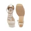 Roar For Good Jute Beige Block Heels For Women