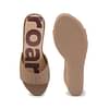 Roar For Good Jute Brown Wedge Heels For Women