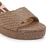 Roar For Good Jute Brown Wedge Heels For Women