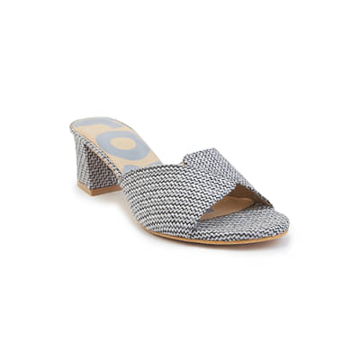 Roar For Good Jute Grey Kitten Heels For Women image