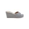 Roar For Good Jute Grey Wedge Heels For Women