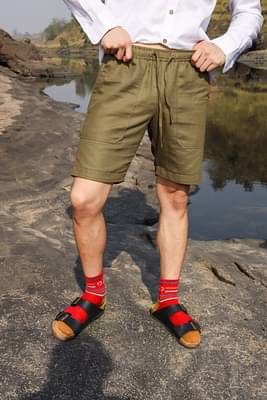 Roar for Good Green Hemp Men's Casual Shorts image