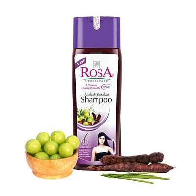 Rosa Amla & Shikakai Shampoo With Reetha Conditioner I For Long, Strong & Hair Fall I Natural & Herbal Ingredients I Unisex, Pack Of 1- 200Ml image