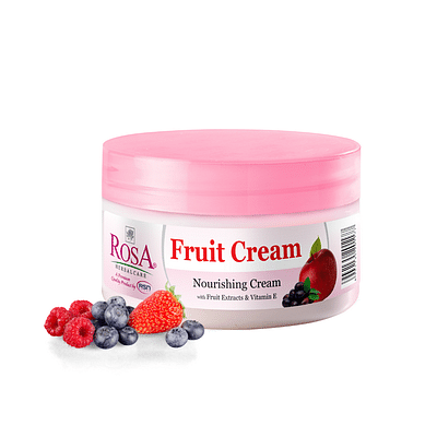 Rosa Fruit Cream 500 Ml With Fruit Extracts And Vitamin E | For All Skin Types | For Men And Women image