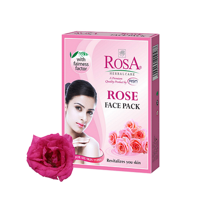 Rosa Rose Face Pack With Multani Mitti And Calamine Powder (Pack Of 4) image