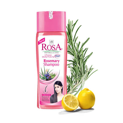 Rosa Rosemary Shampoo With Rosemary Oil And Aloevera For Dry & Dull Hair I Strengthens And Restores Damaged Hair I Unisex, Pack Of 1-1000 Ml image