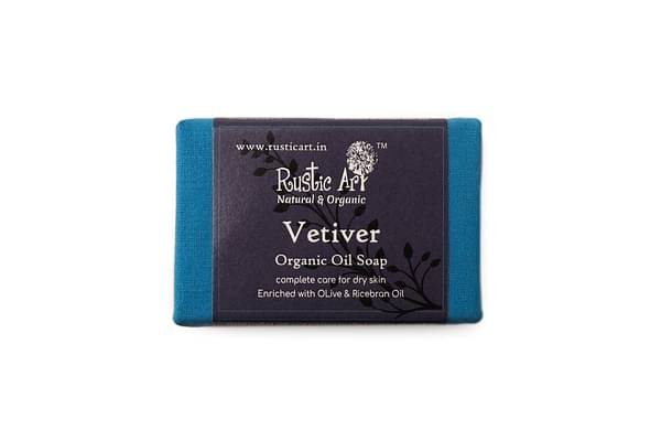 Rustic Art Vetiver Soap (100gm) image