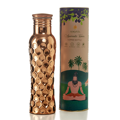 Sarveda Curved Diamond Groove Water Bottle image