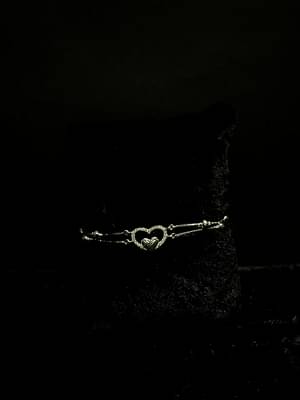 Silversutra Double Layered Heart Bracelet image