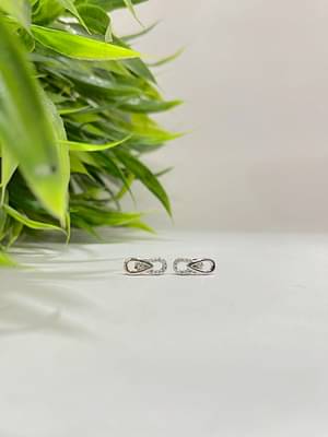 Silversutra Sterling Silver Infinity Earrings image