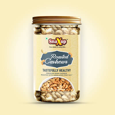 SnaXup Premium Roasted and Salted Cashews 500gm image